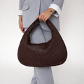 Woven Hobo Shoulder Bag