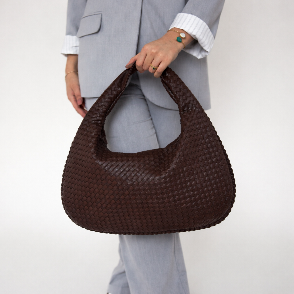 Woven Hobo Shoulder Bag