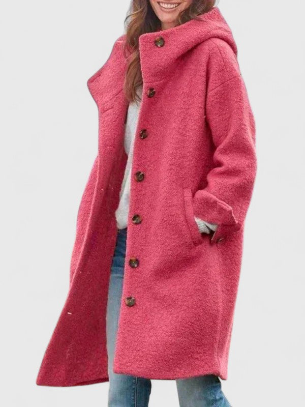 Elegant Button Front Winter Coat