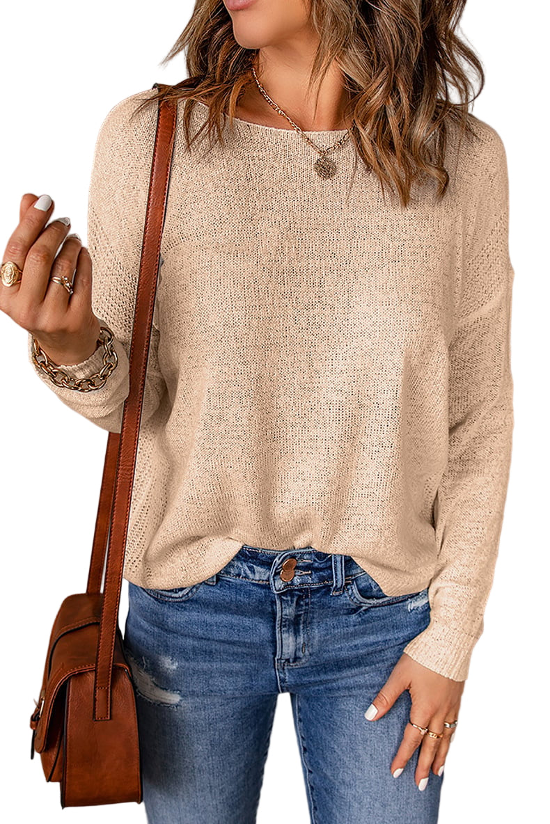 Lightweight Fine Knit Crew Neck Jumper