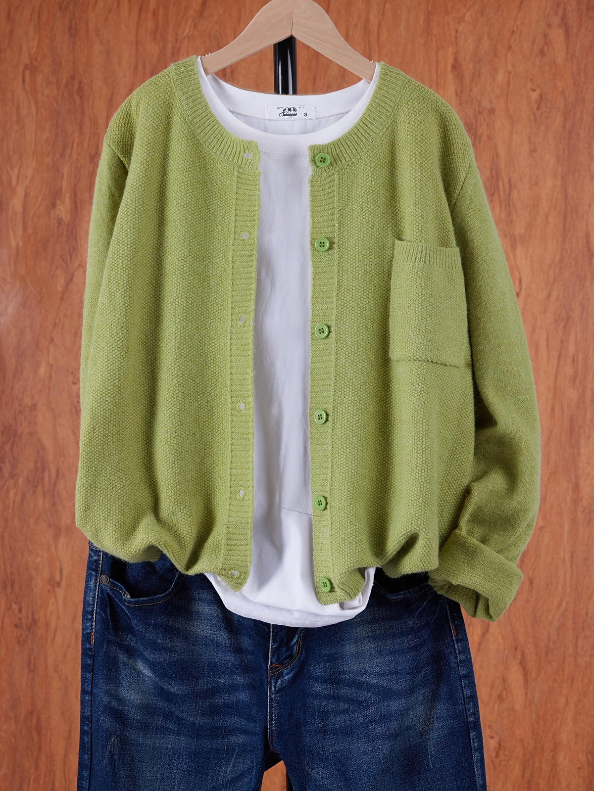 Classic Relaxed Button Front Cardigan