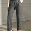 High Waist Straight Leg Trousers