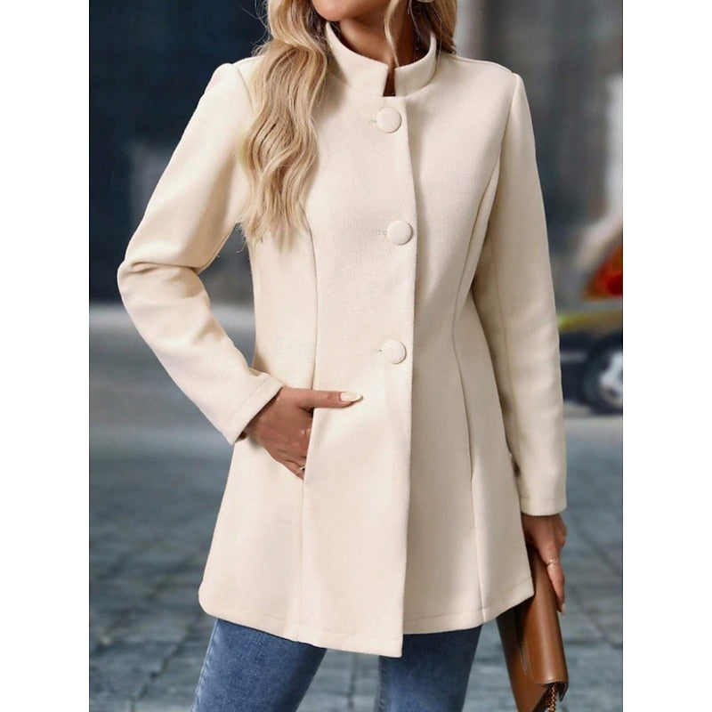 Stand Collar Autumn Coat