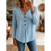 Relaxed Button-Front Top