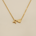 Initial Heart Necklace | Gold-Plated