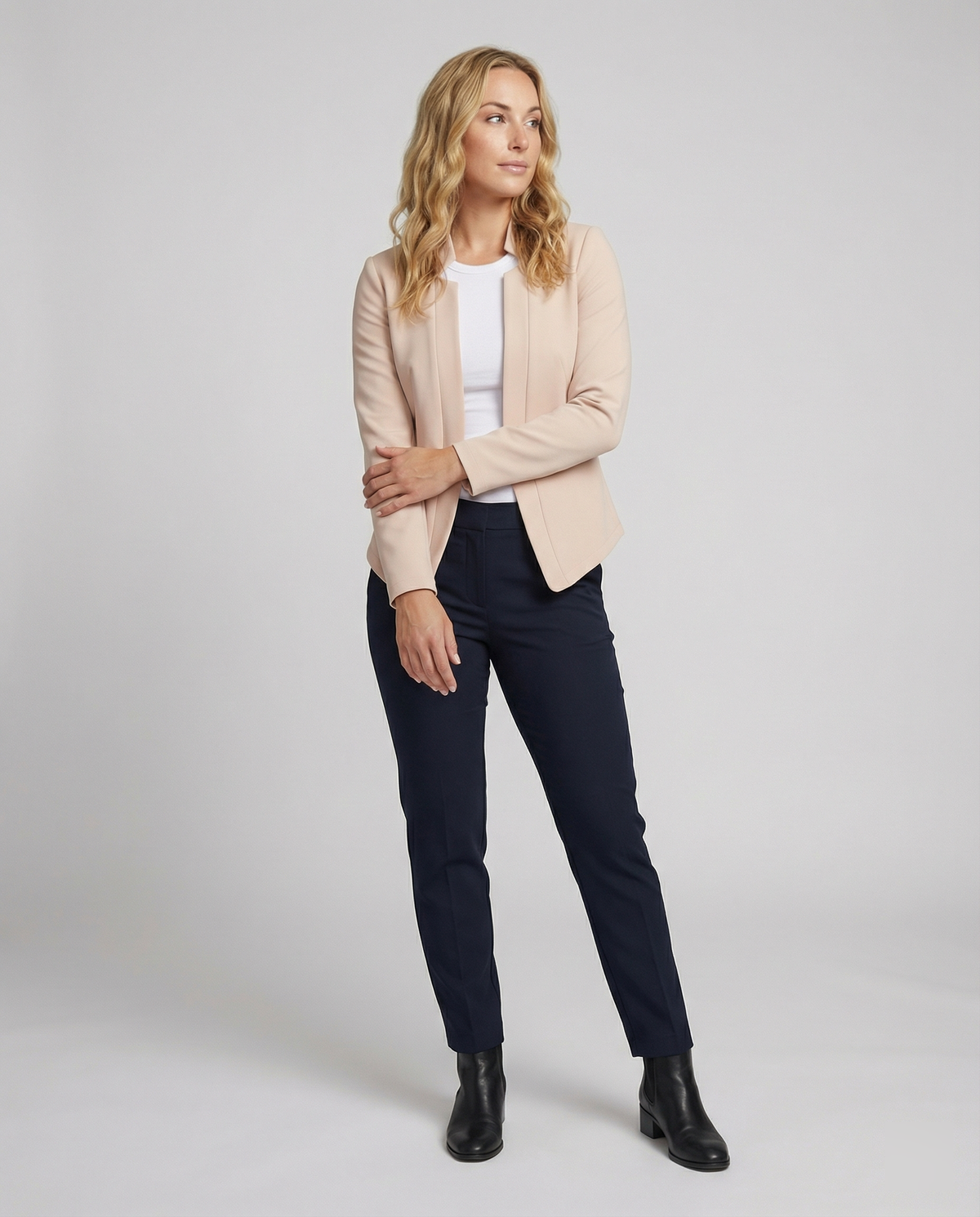 Women's Open Front Blazer Tailored Fit for Work