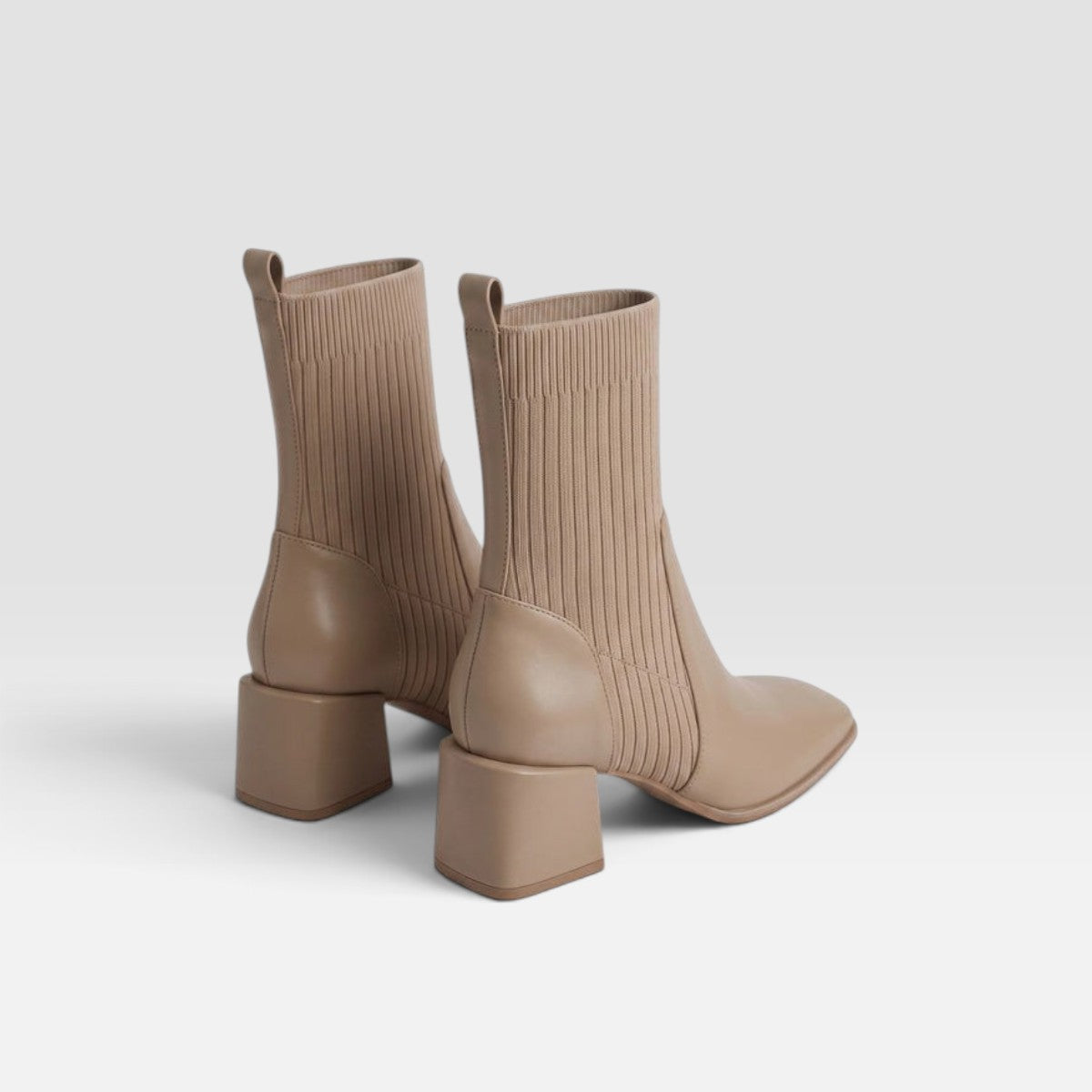 Square Toe Block Heel Chelsea Boots