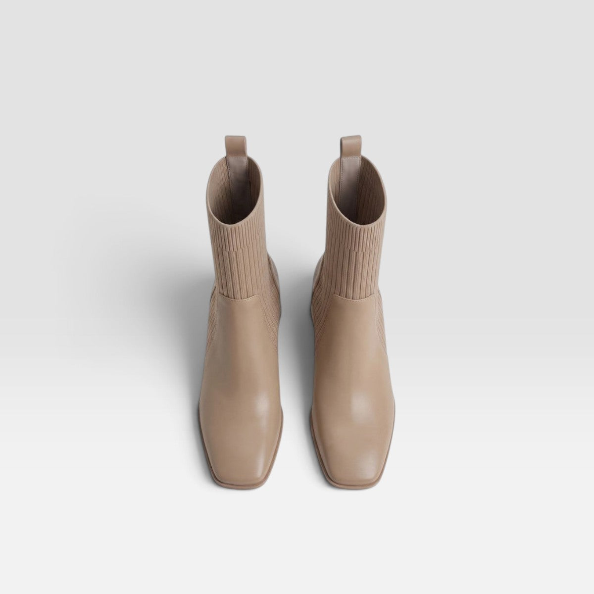 Square Toe Block Heel Chelsea Boots