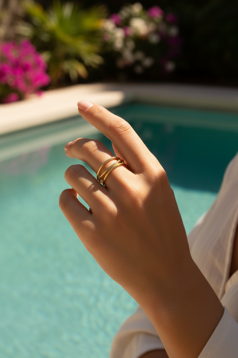 Intertwined Band Ring | Gold-Plated