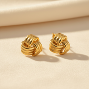 Knot Stud Earrings | Gold-Plated