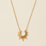 Sunburst Pendant Necklace | Gold-Plated