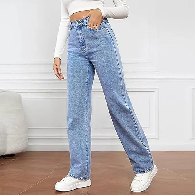 High Waist Wide Leg Jeans