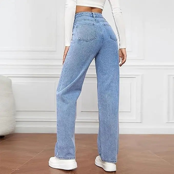 High Waist Wide Leg Jeans