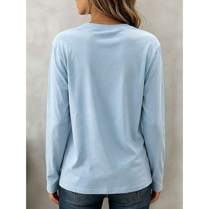 Classic Crew Neck Long Sleeve Top