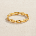 Twisted Band Ring | Gold-Plated
