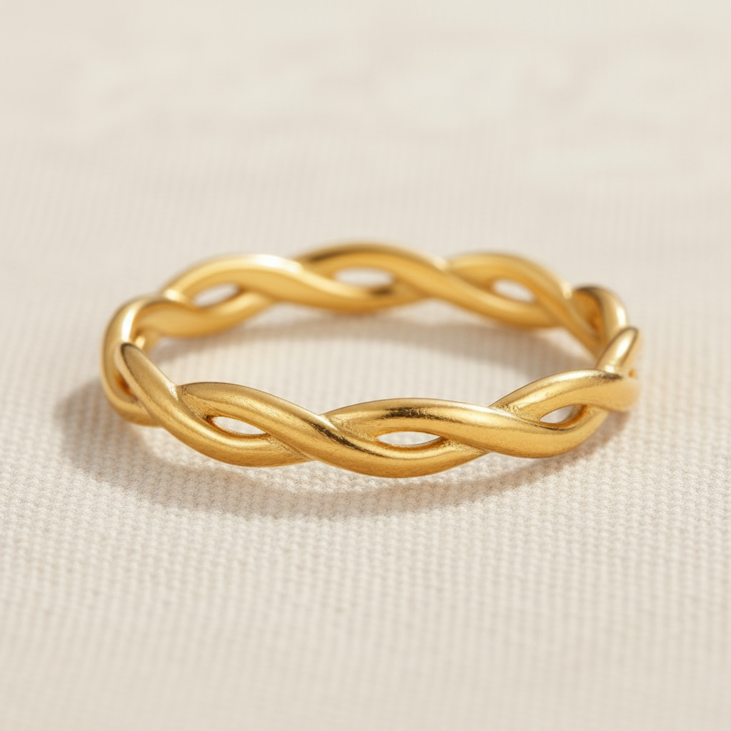 Twisted Band Ring | Gold-Plated