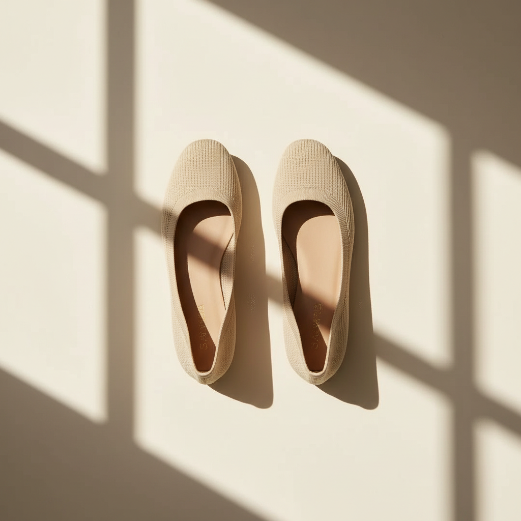 Quilted Ballet Flat Shoes