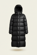Long Hooded Quilted Puffer Jacket