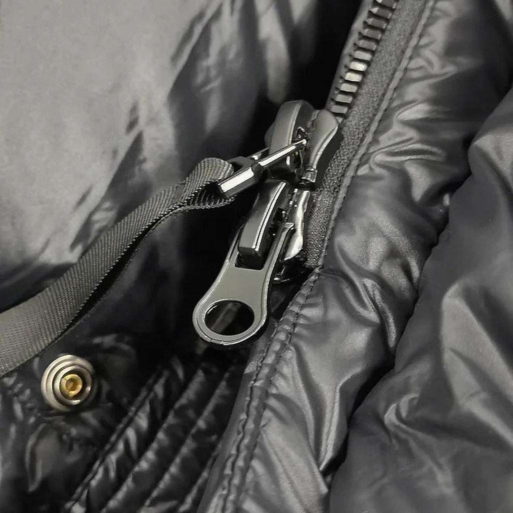 Long Hooded Quilted Puffer Jacket