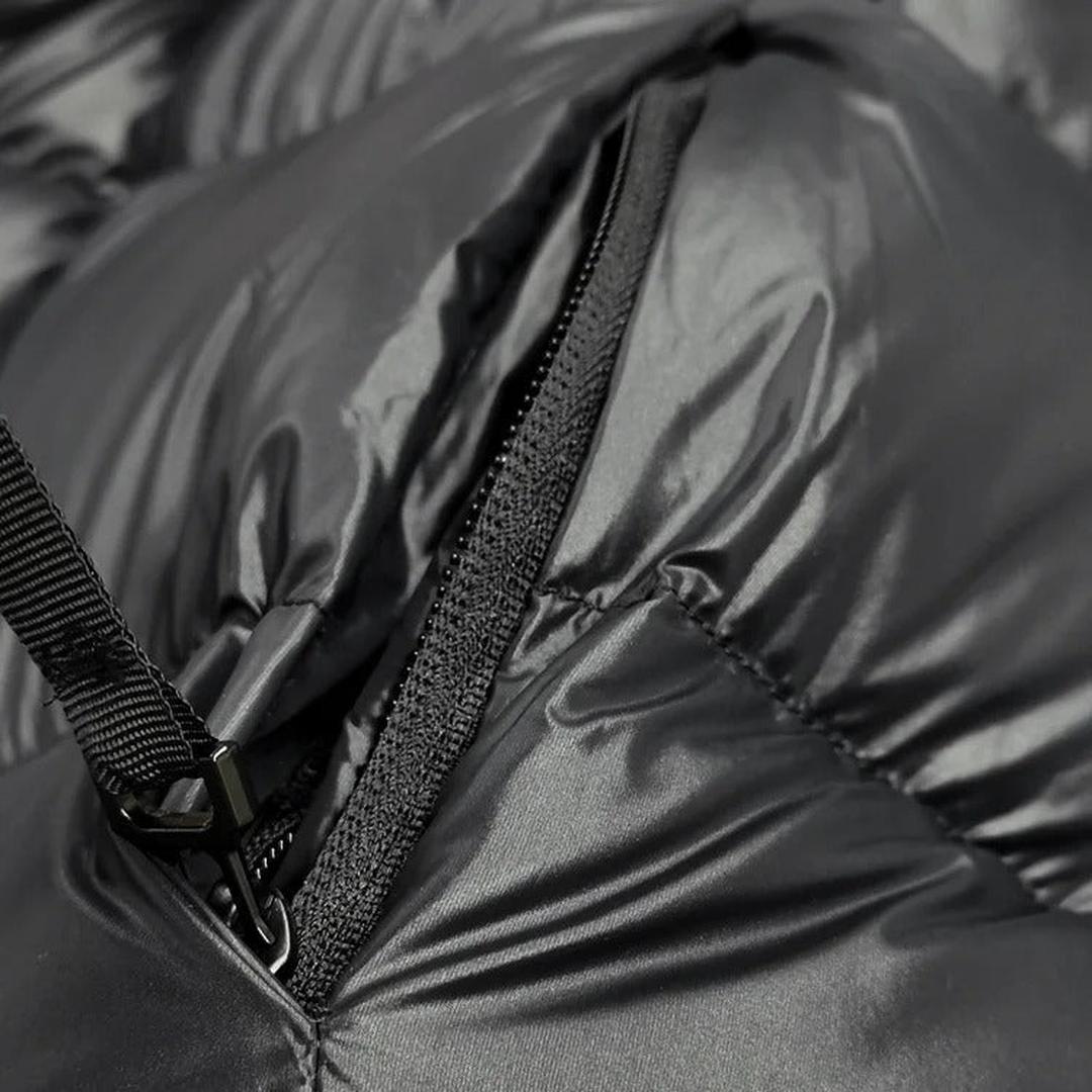 Long Hooded Quilted Puffer Jacket