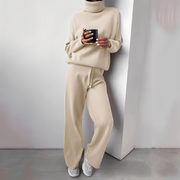 Turtleneck Knit Two Piece Set