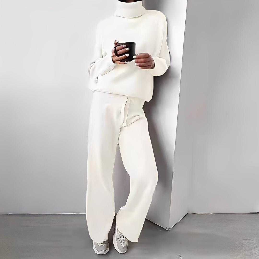 Turtleneck Knit Two Piece Set
