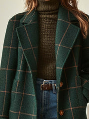 Classic Plaid Wool Coat