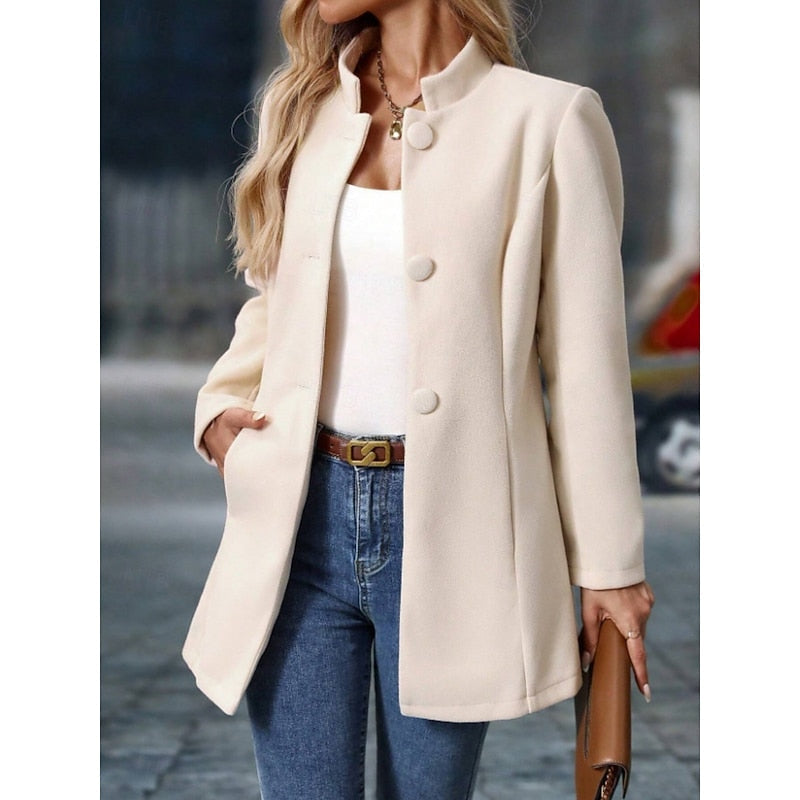 Stand Collar Autumn Coat