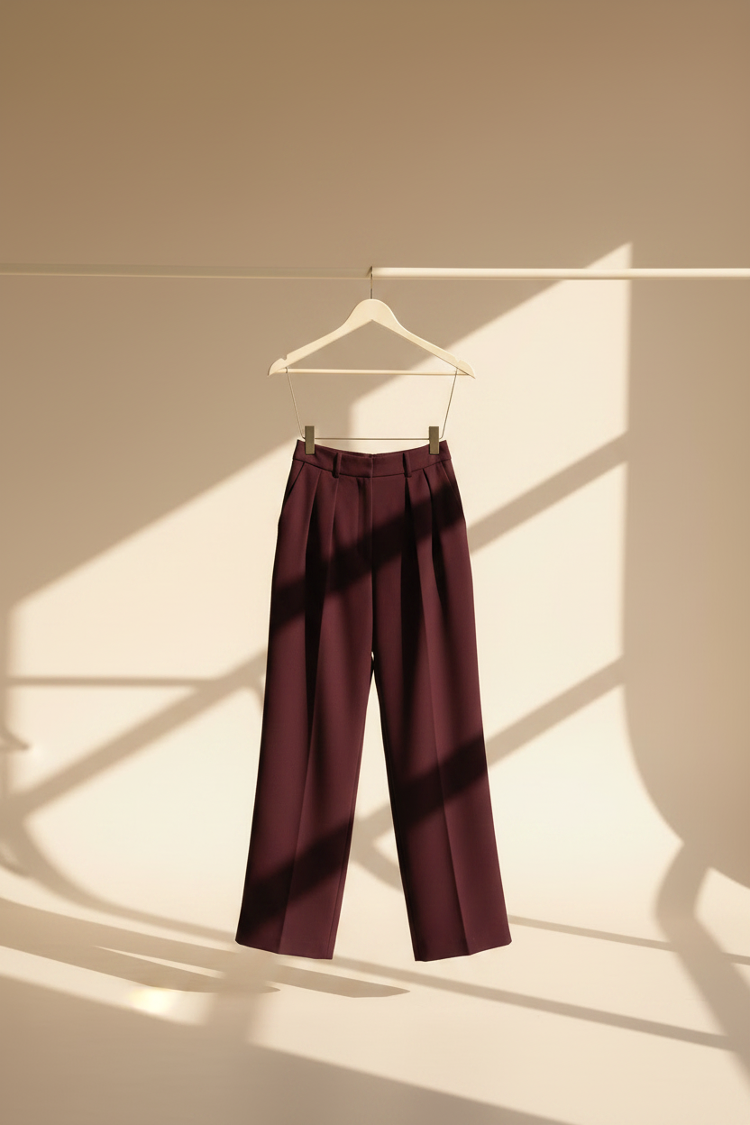 High Waisted Wide Leg Trousers