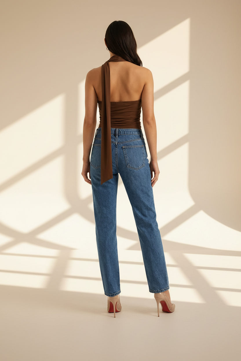 Halter Neck Scarf Top