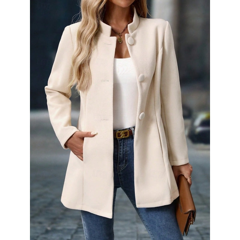 Stand Collar Autumn Coat