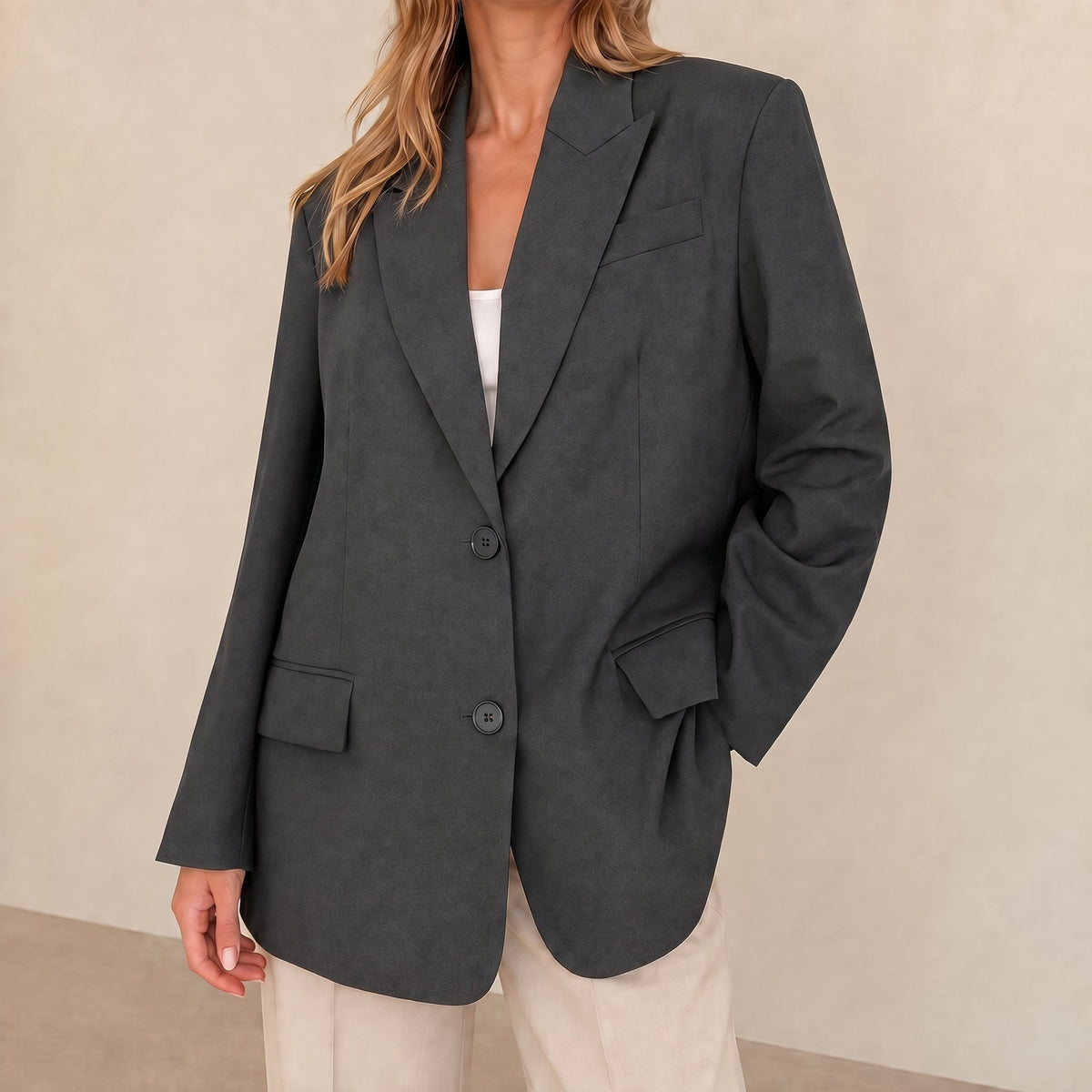 Oversized Longline Tailored Blazer