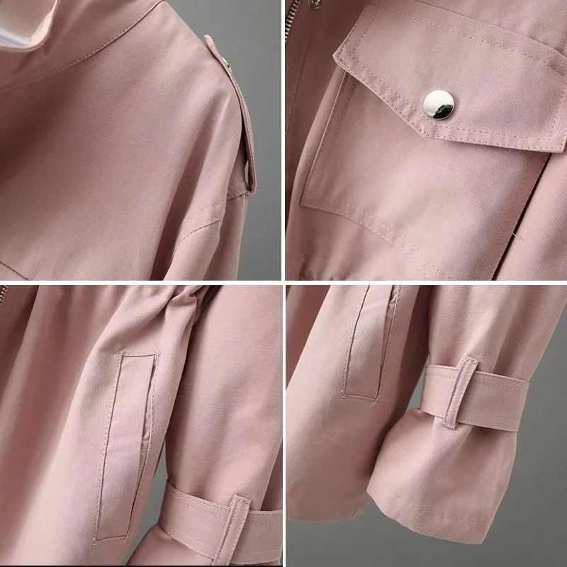 Belted Notch Lapel Blazer