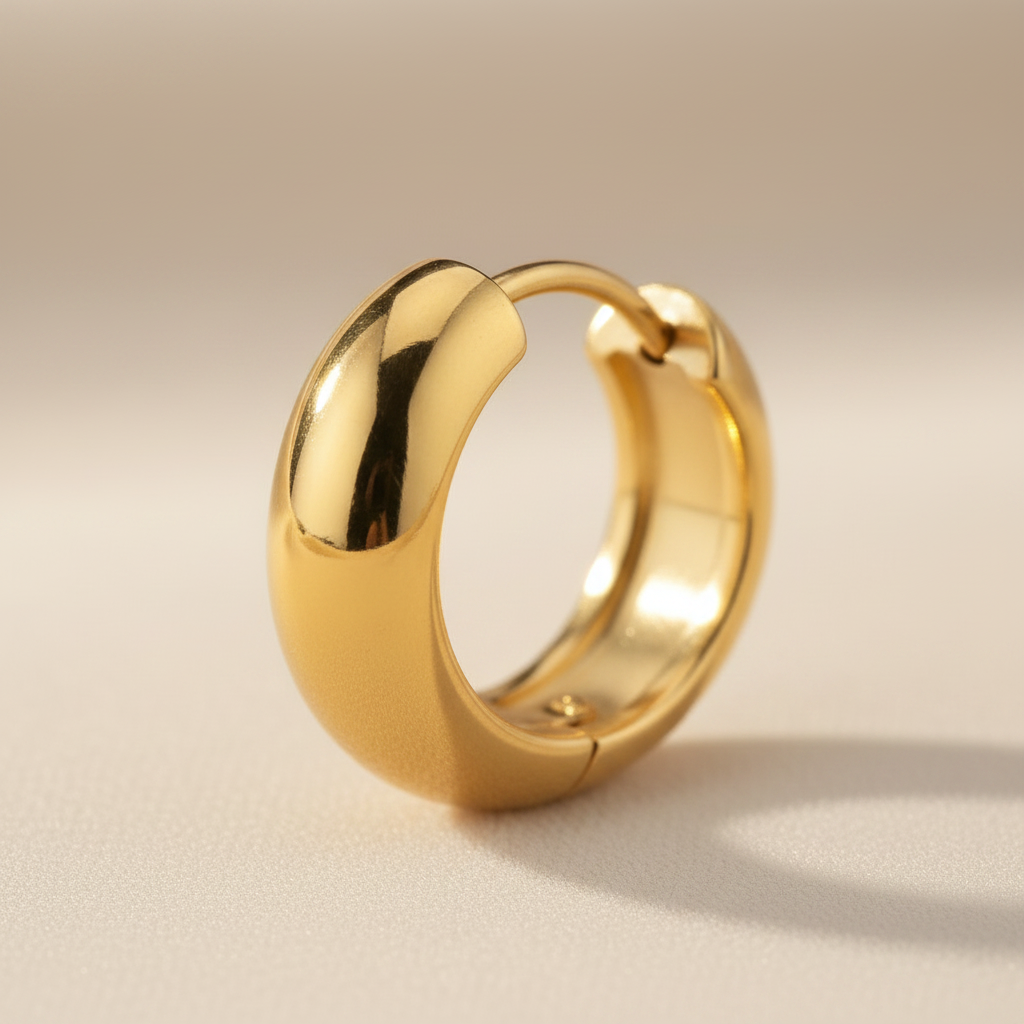 Essential Hoop Earrings | Gold-Plated | Ivory Nova