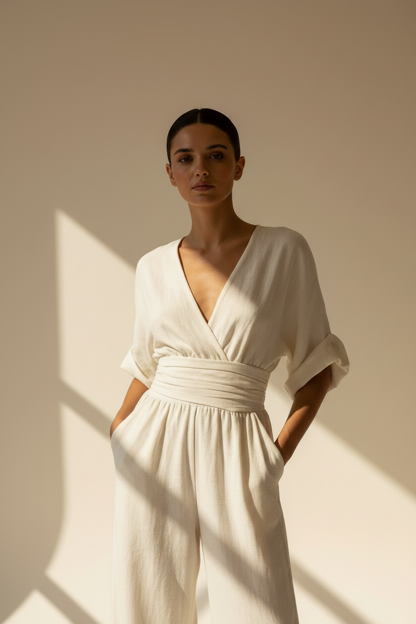 Wrap Wide Leg Jumpsuit