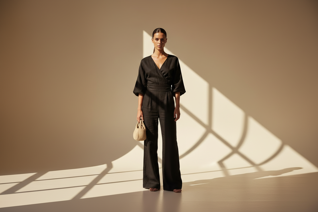 Wrap Wide Leg Jumpsuit
