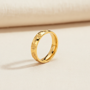 Starburst Band Ring | Gold-Plated