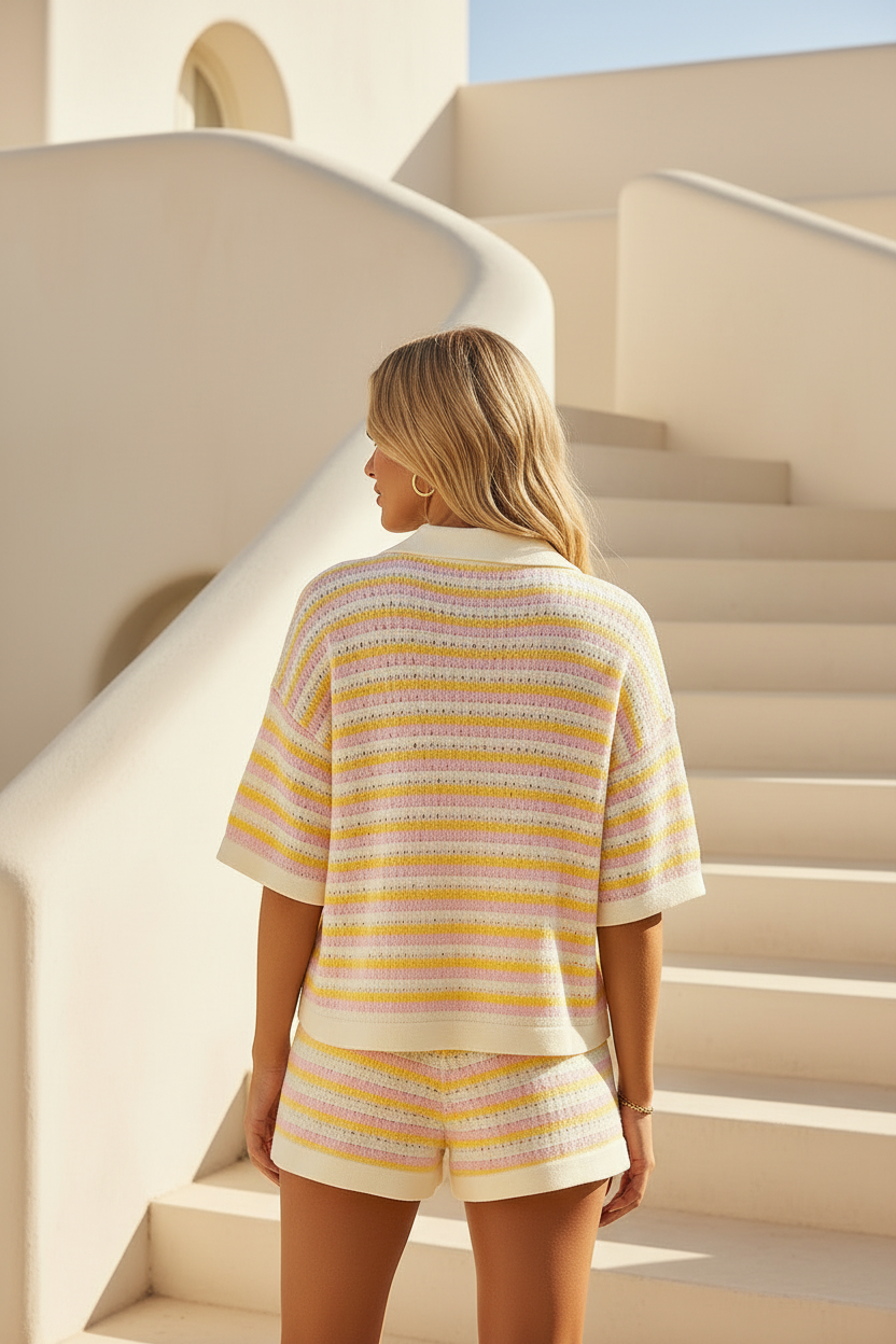 Striped Knit Co-Ord Set