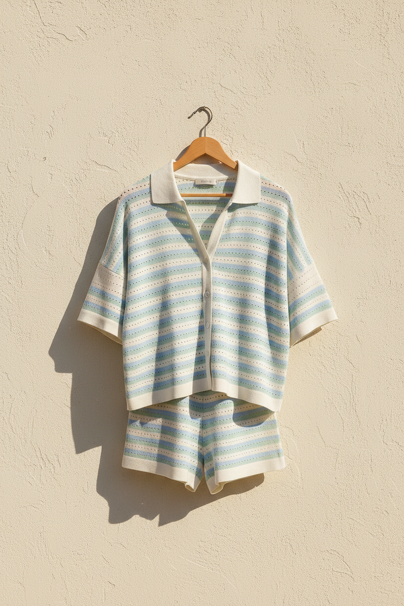 Striped Knit Co-Ord Set