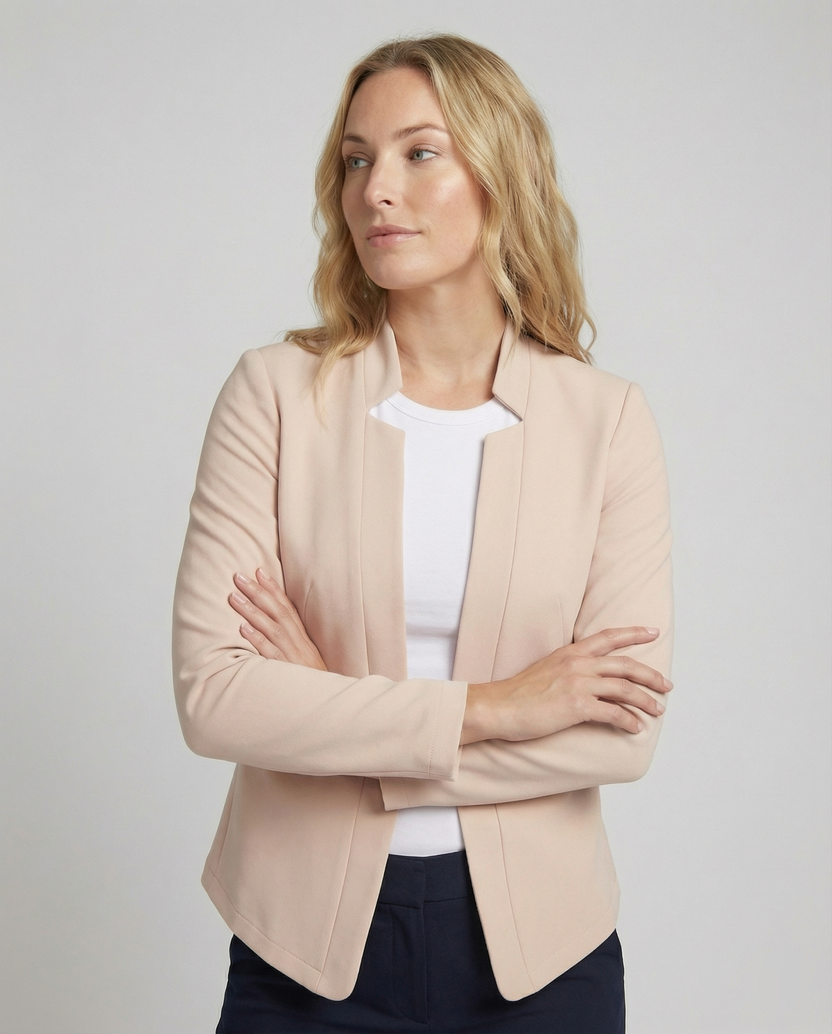 Women's Open Front Blazer Tailored Fit for Work