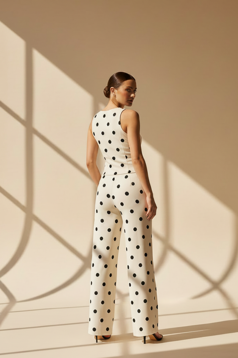 Polka Dot Two Piece Co-Ord Set
