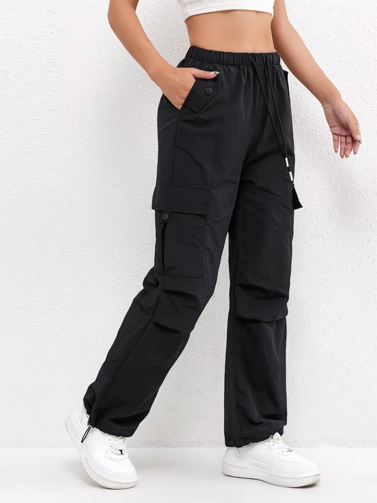 Parachute Cargo Drawstring Trousers