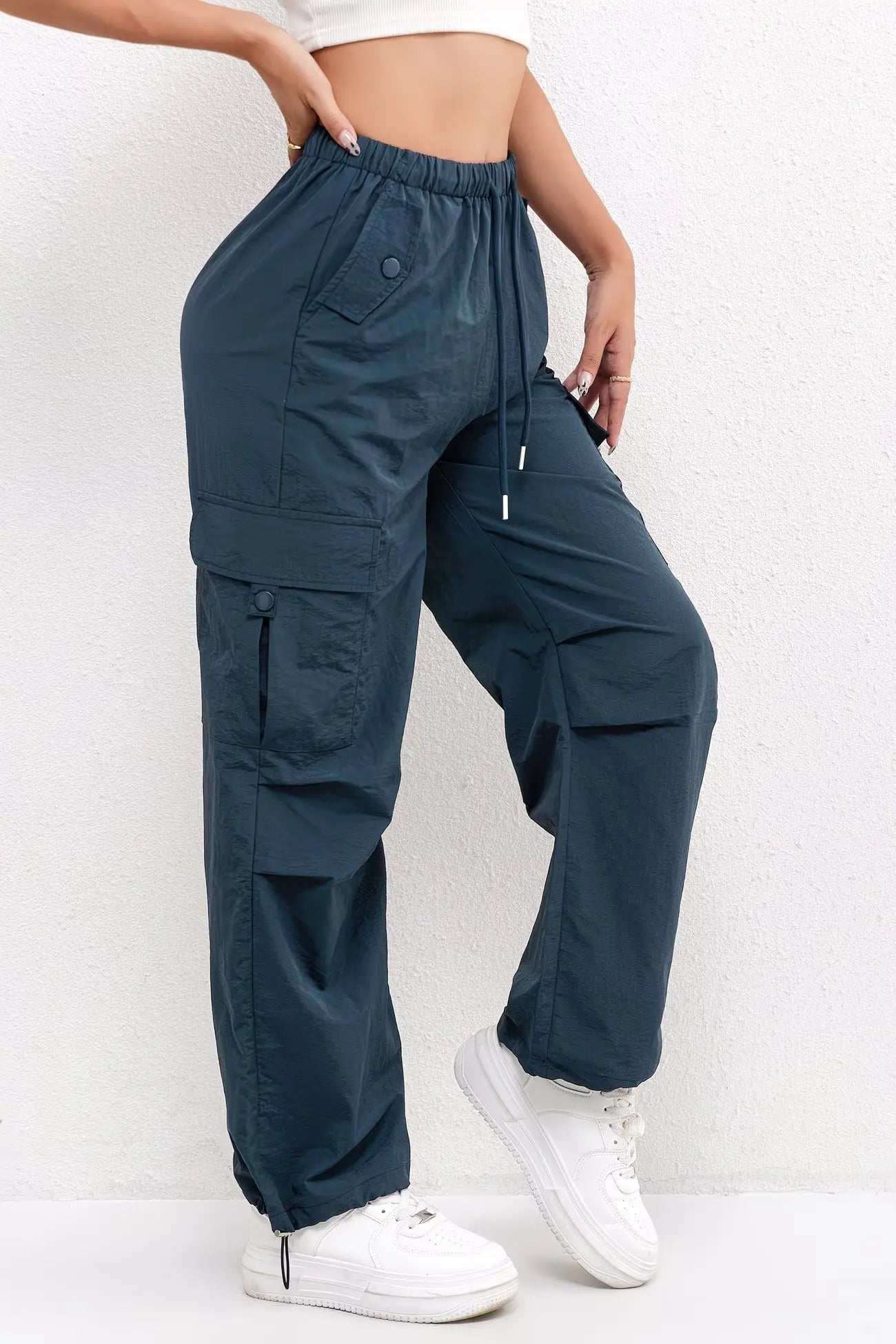 Parachute Cargo Drawstring Trousers