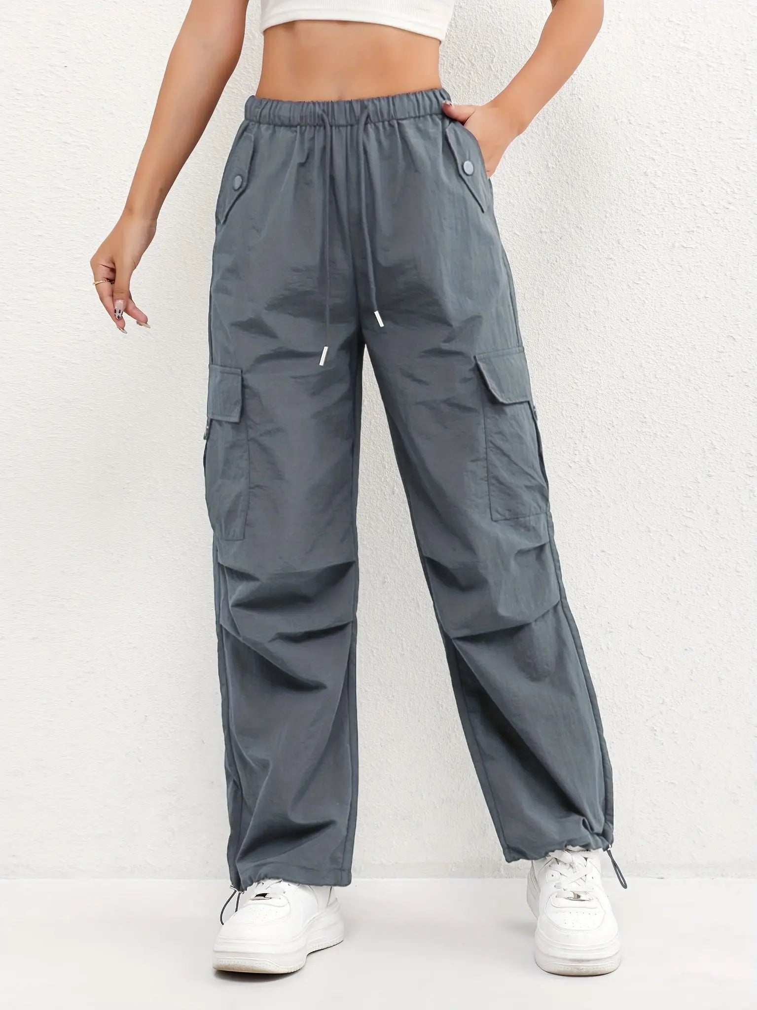 Parachute Cargo Drawstring Trousers