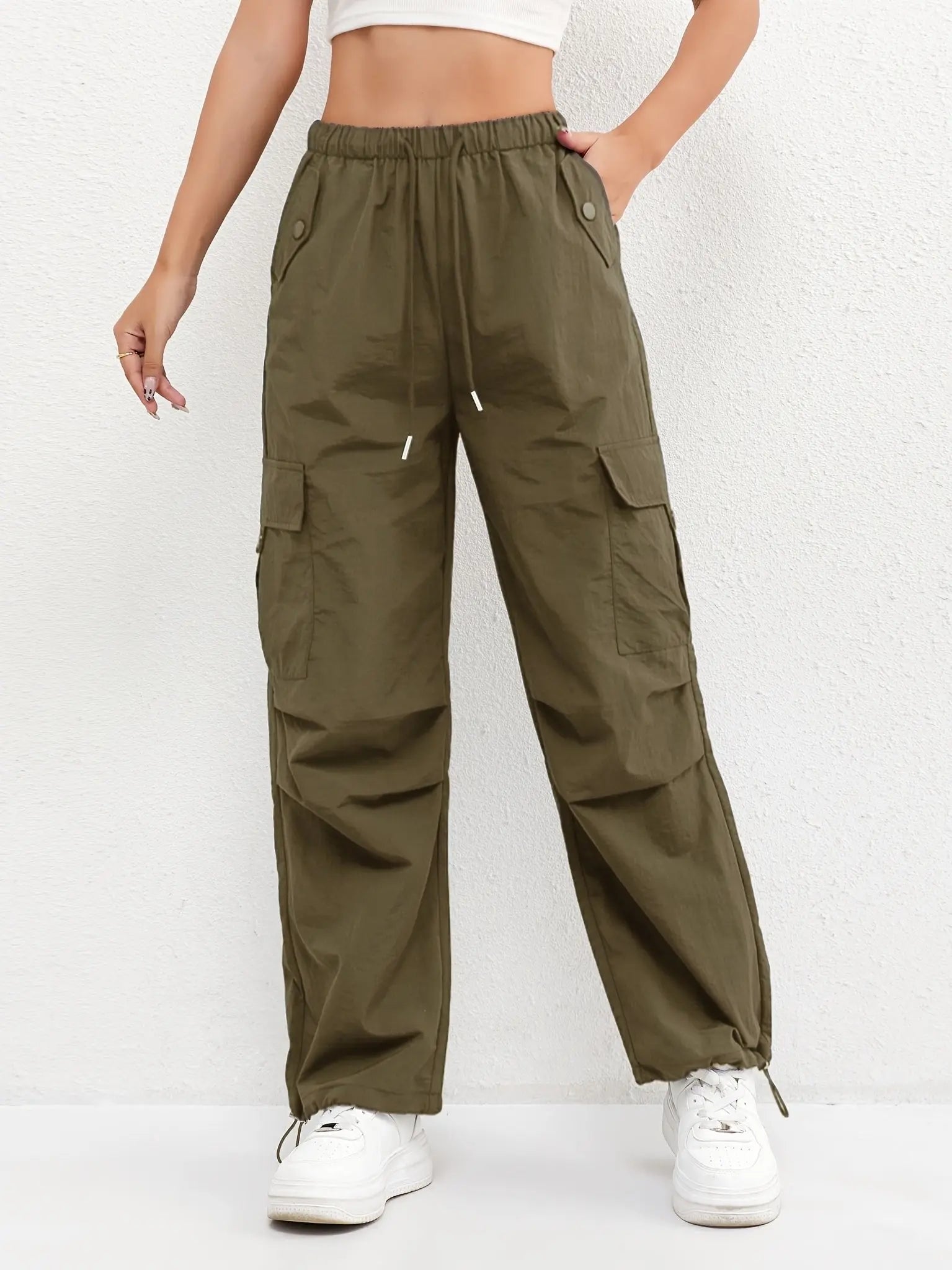 Parachute Cargo Drawstring Trousers