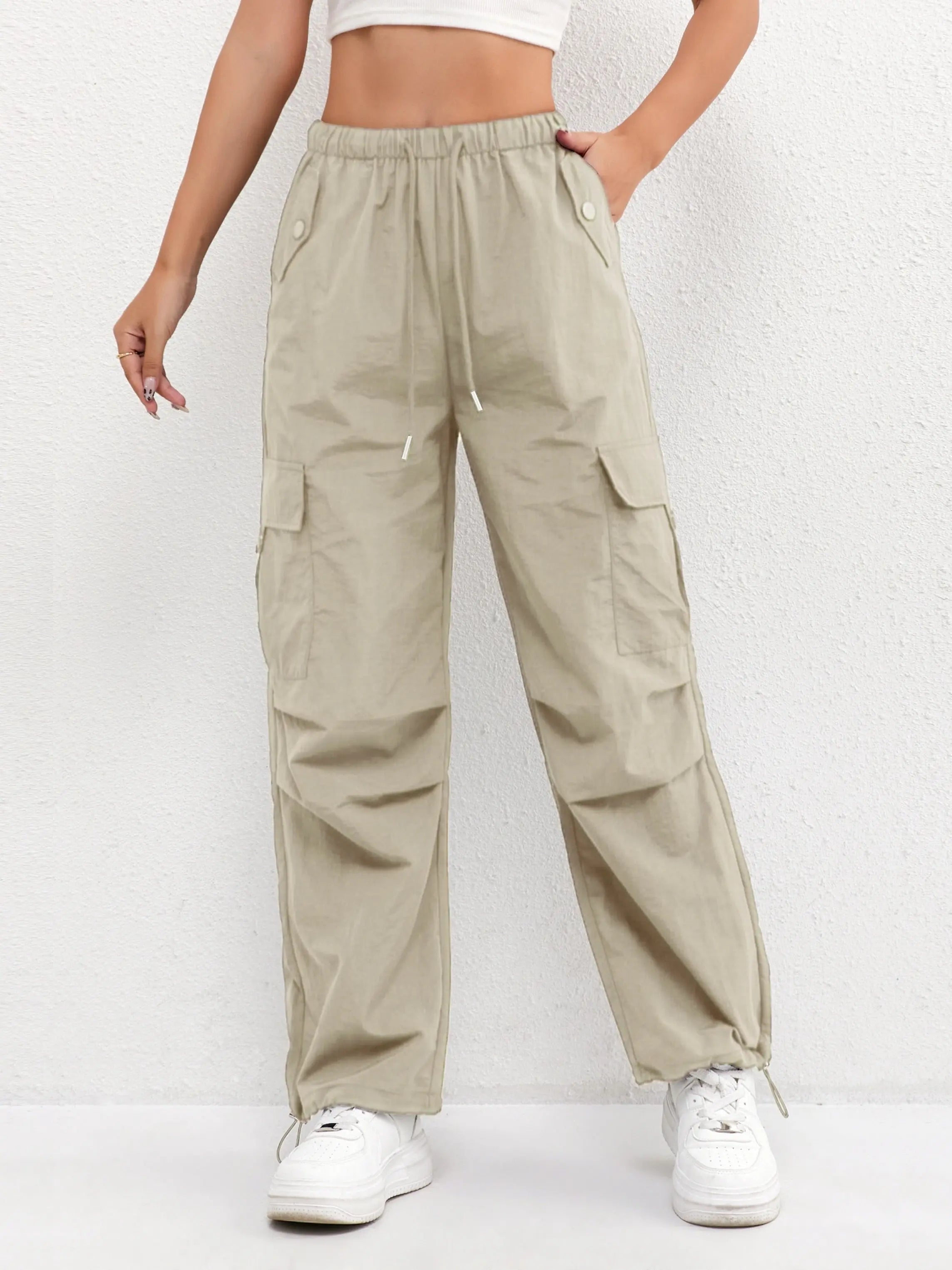 Parachute Cargo Drawstring Trousers