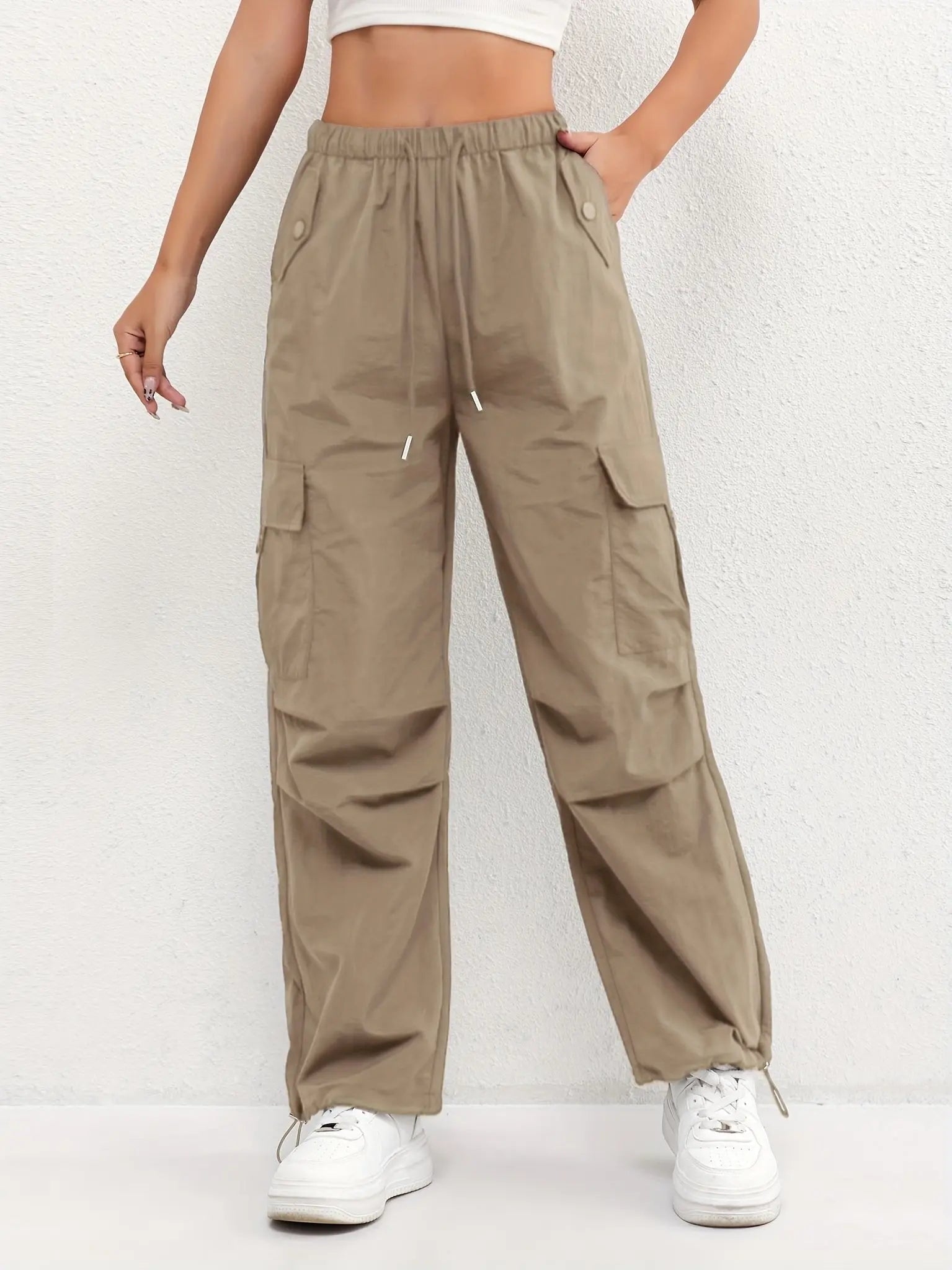 Parachute Cargo Drawstring Trousers