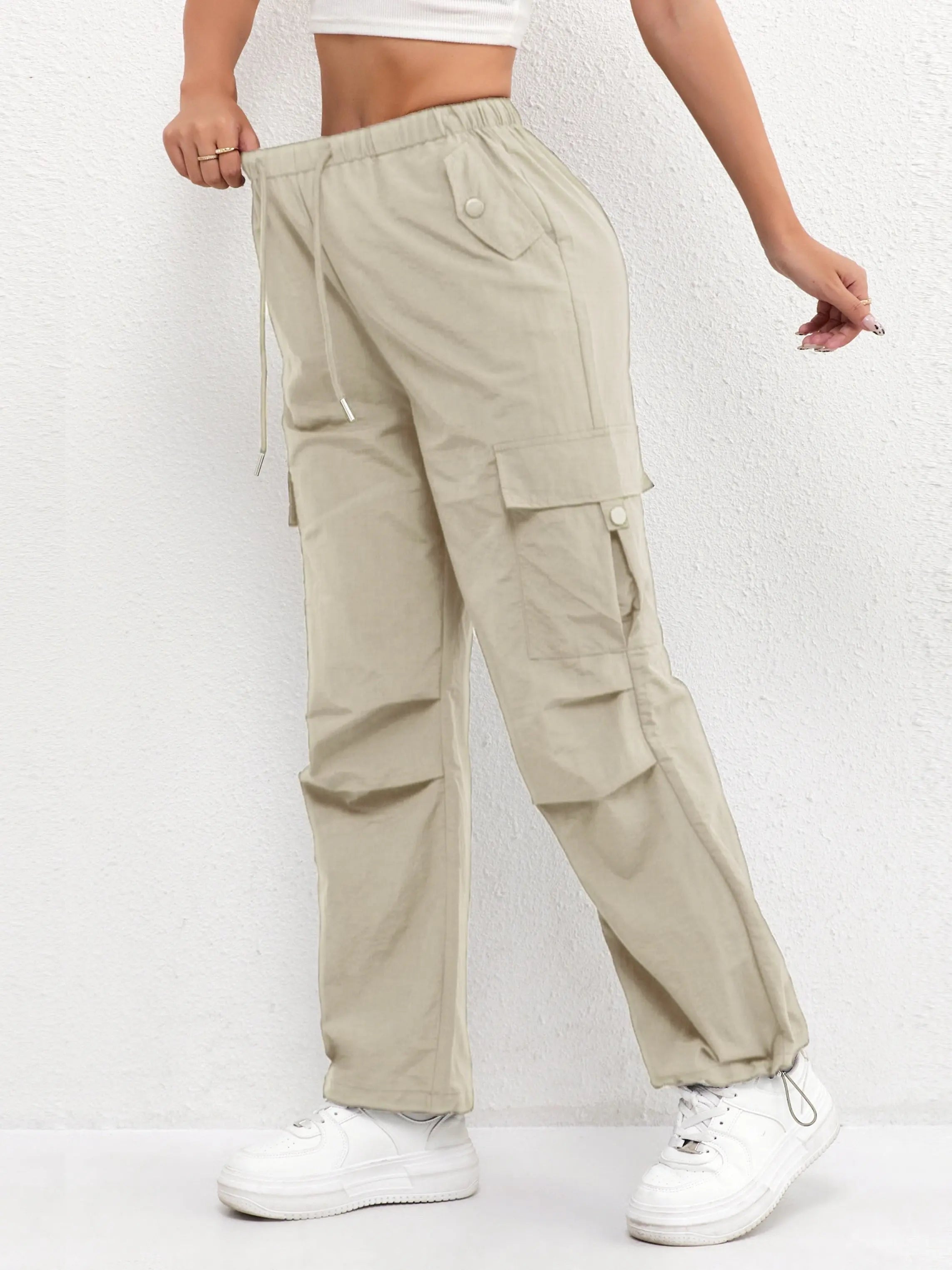 Parachute Cargo Drawstring Trousers