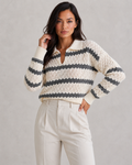 Striped Collared Knit Jumper