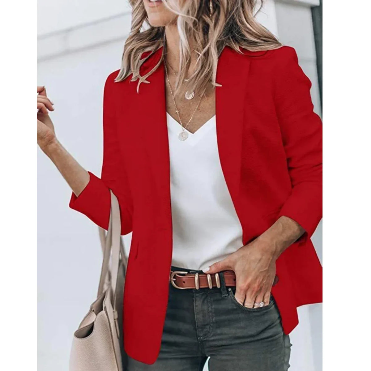 Tailored Fitted Classic Blazer